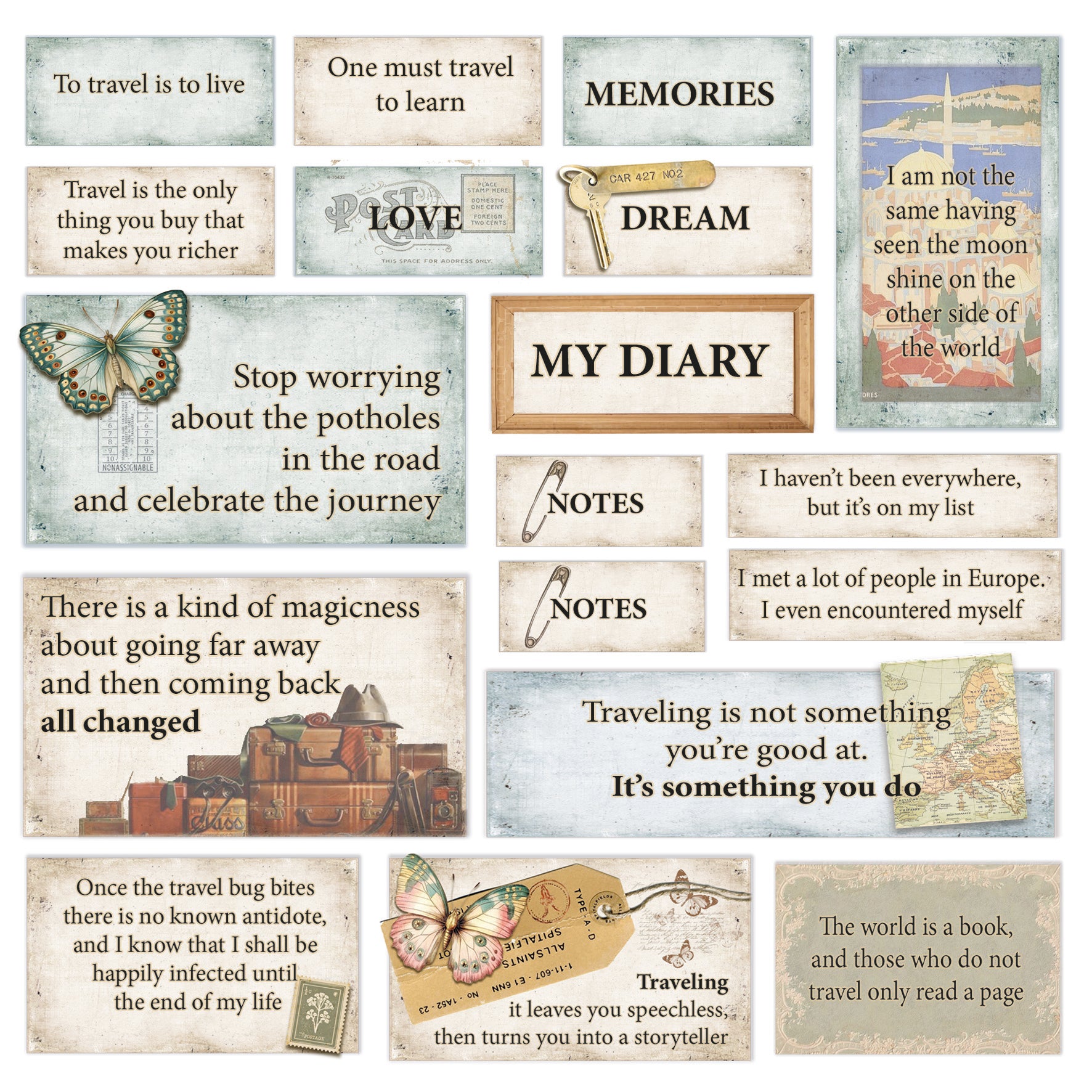 Ciao Bella - Eastern Journey -  Fussy Cut Paper Pad  - 6 x 6"