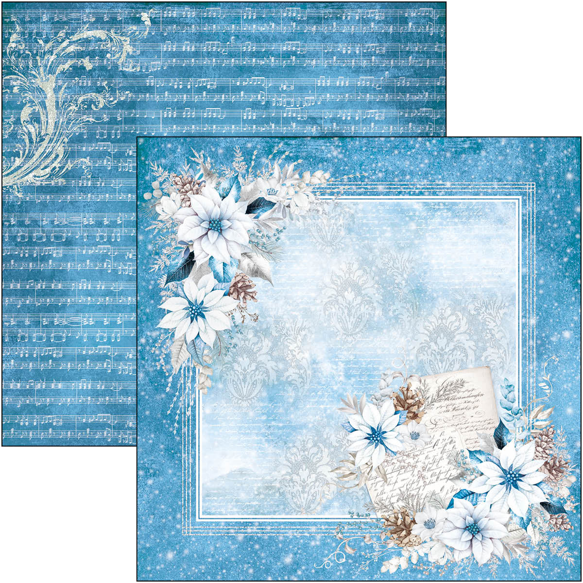 Ciao Bella - Elegance of Blue - Paper Pack  (8 ark)  12 x 12"