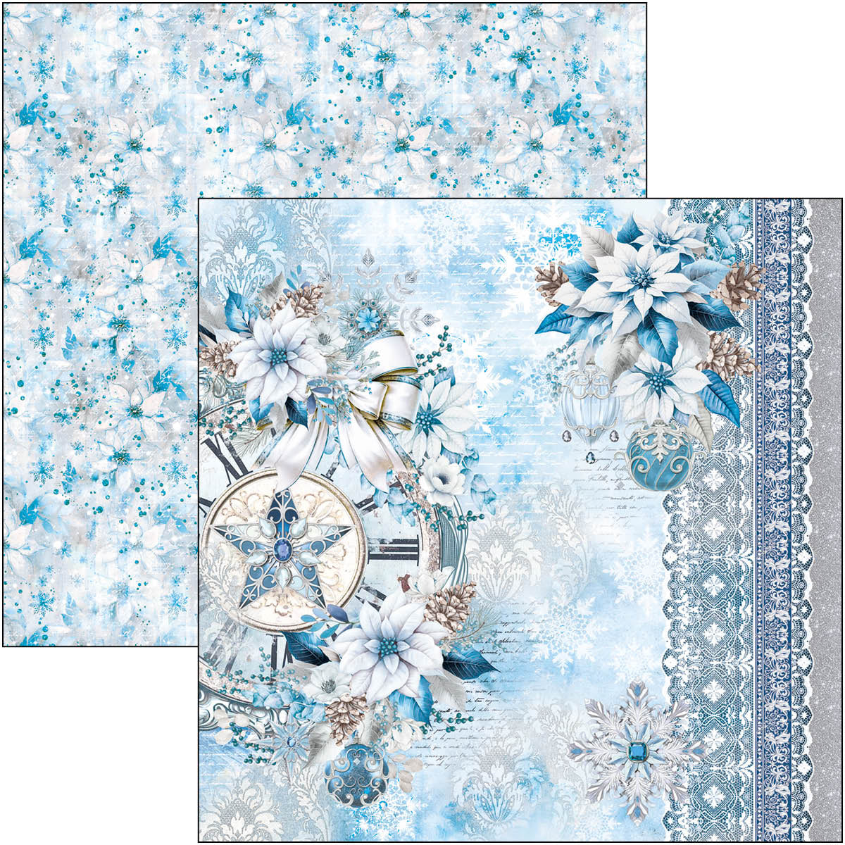 Ciao Bella - Elegance of Blue - Paper Pack  (8 ark)  12 x 12"