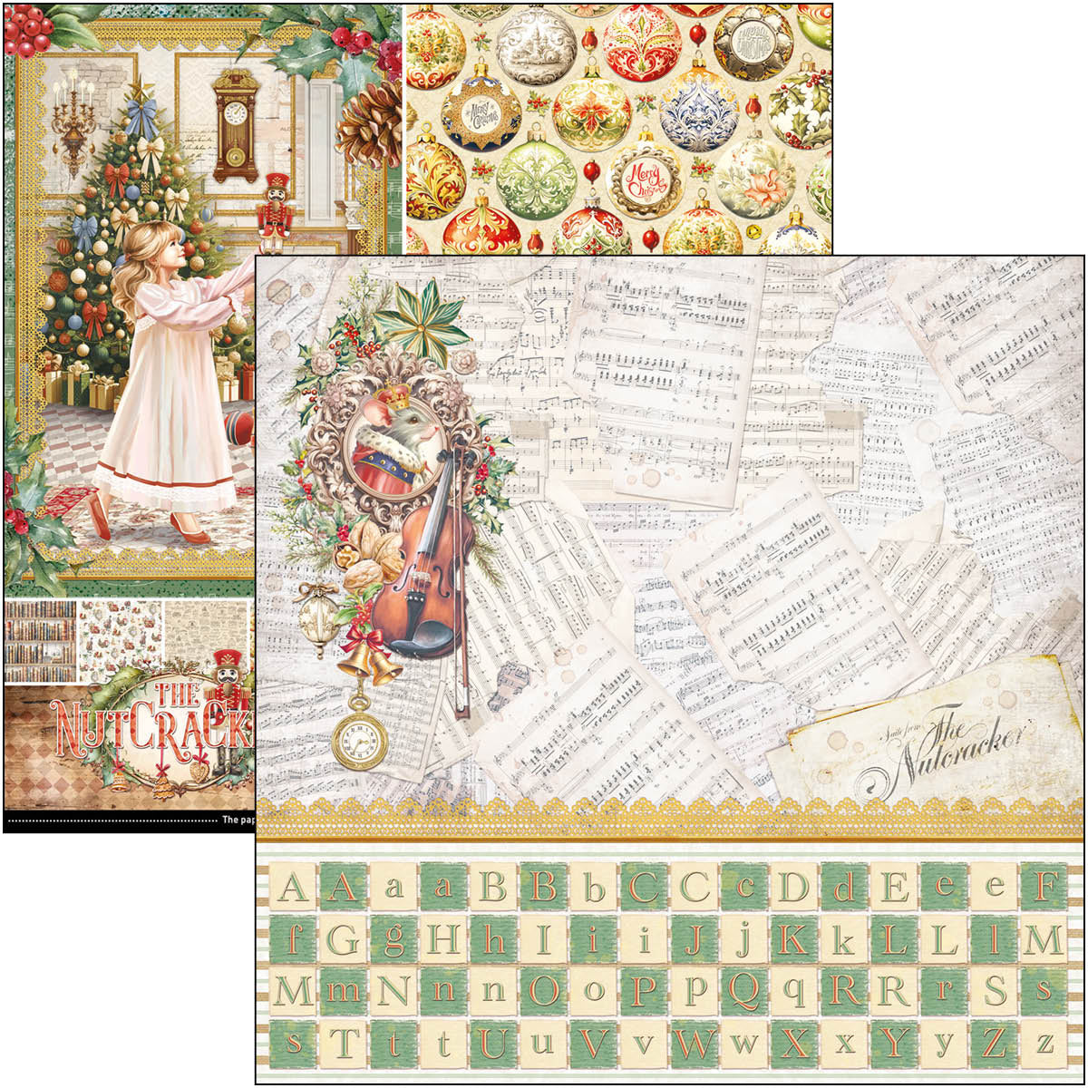 Ciao Bella - The Nutcracker - Paper Pack  (8 ark)  12 x 12"