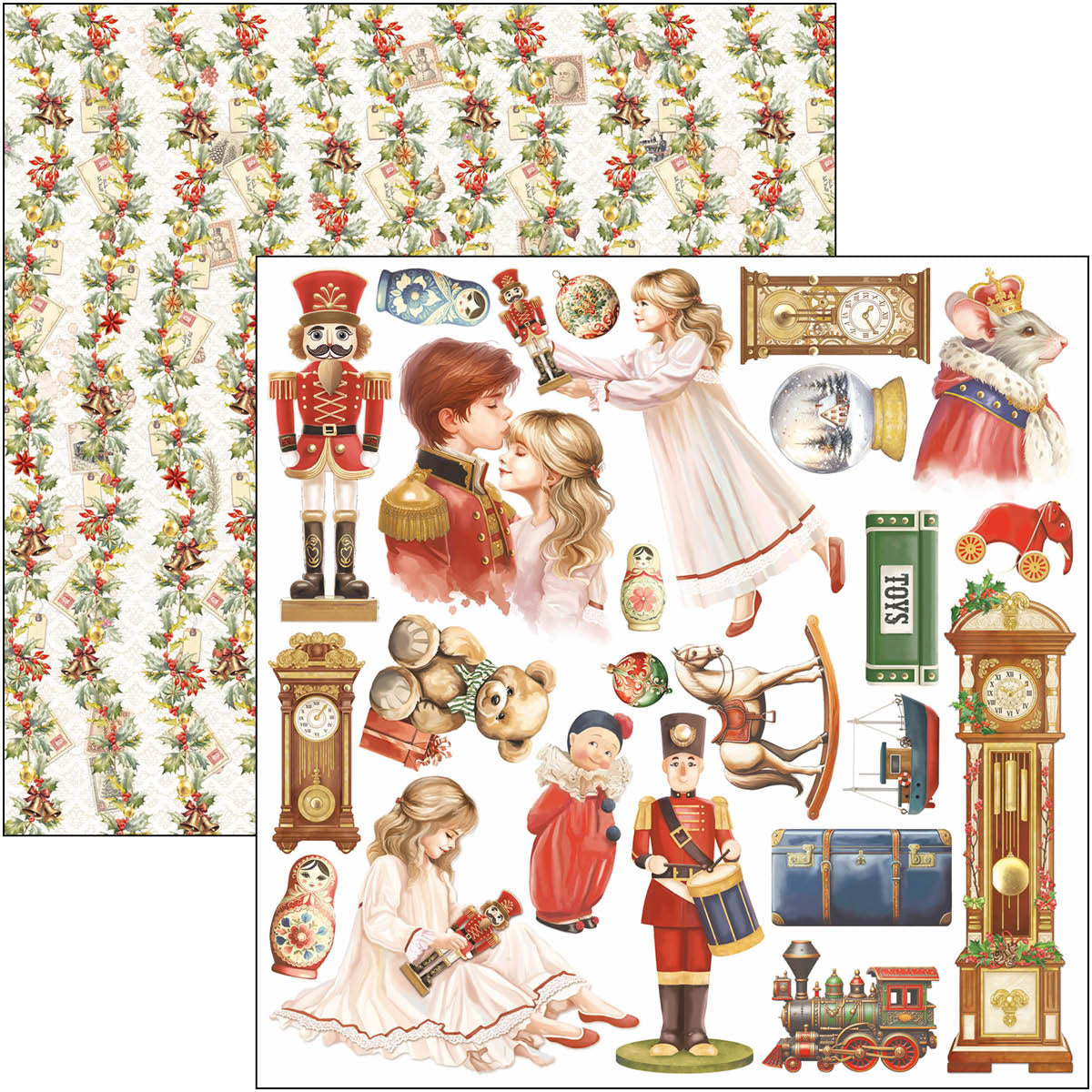 Ciao Bella - The Nutcracker - Paper Pack  (8 ark)  12 x 12"