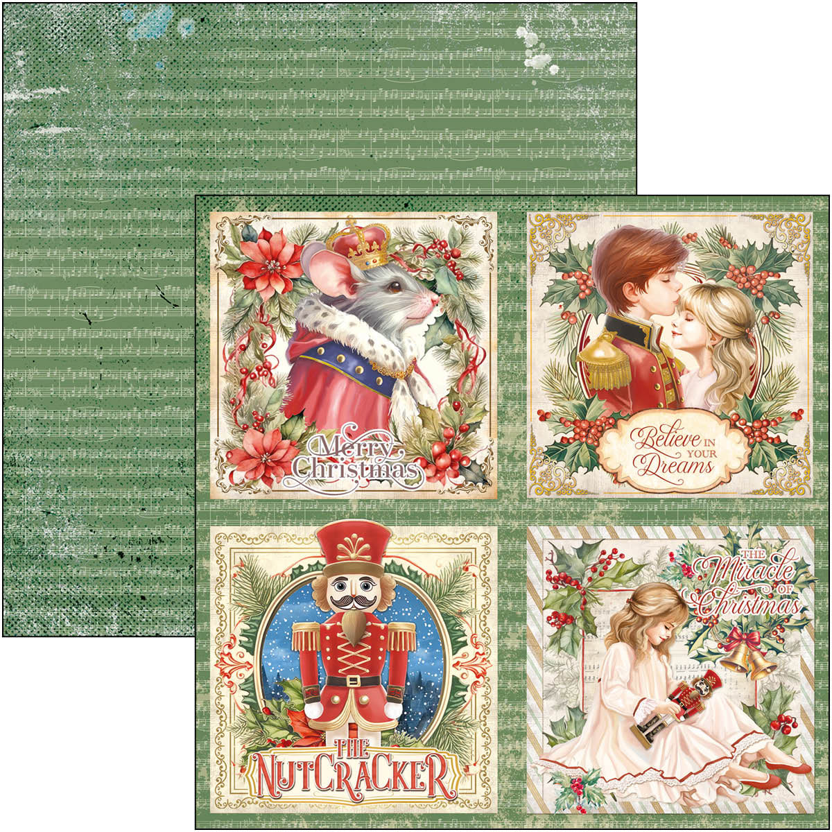 Ciao Bella - The Nutcracker - Paper Pack  (8 ark)  12 x 12"