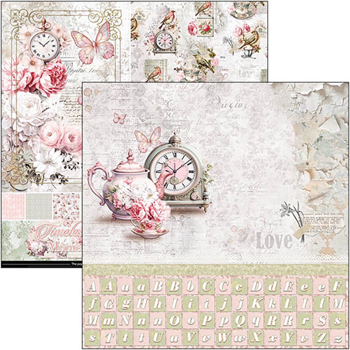 Ciao Bella - Timeless Moments - Paper Pack  (8 ark)  12 x 12"