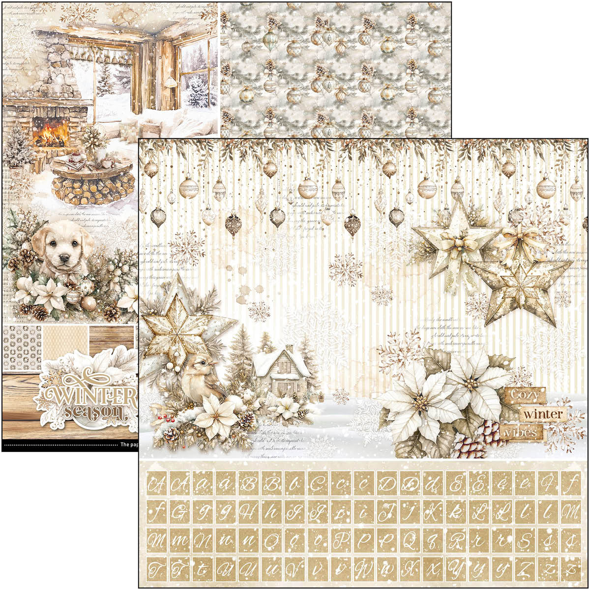Ciao Bella - Winter Season - Paper Pack  (8 ark)  12 x 12"