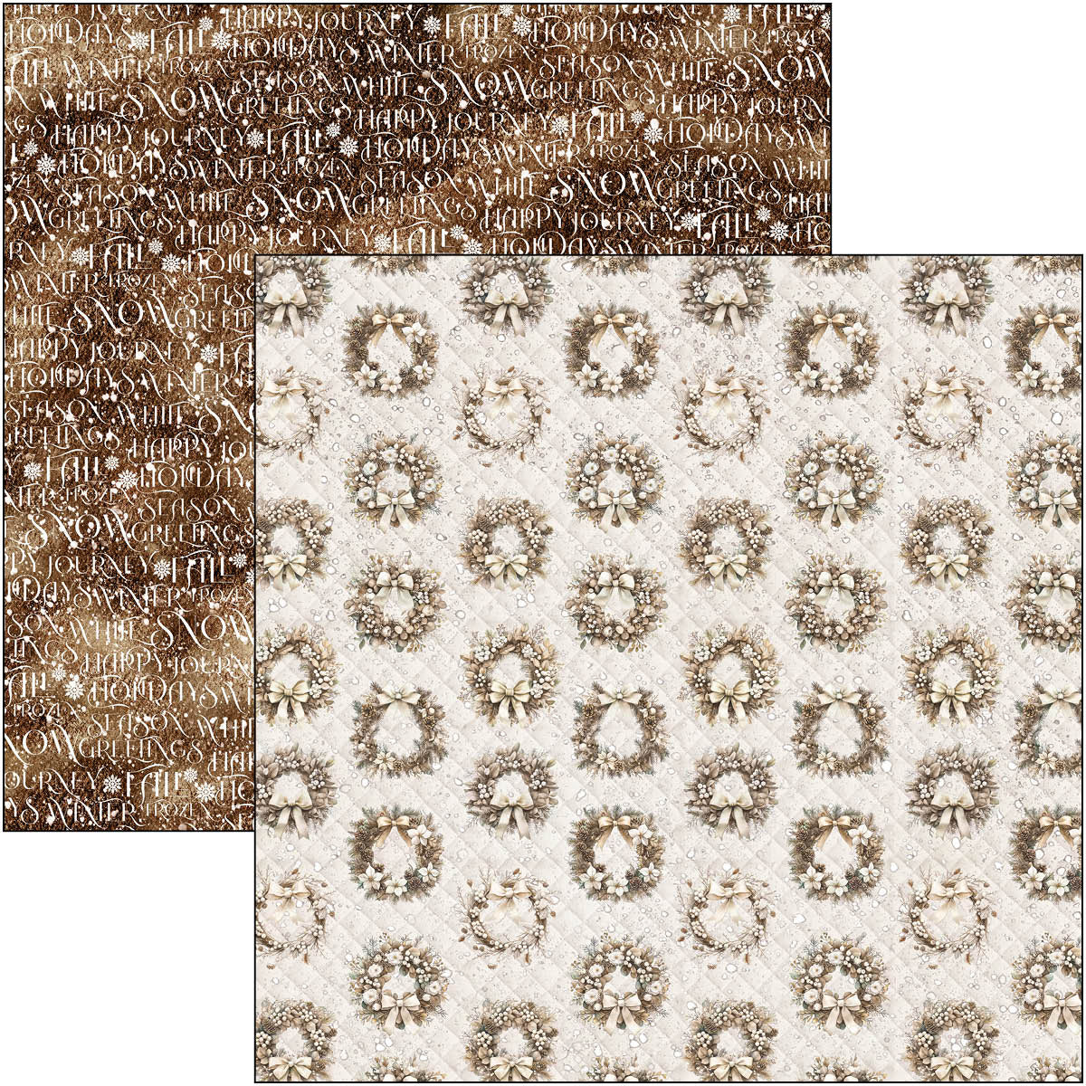 Ciao Bella - Winter Season - Paper Pack  (8 ark)  12 x 12"