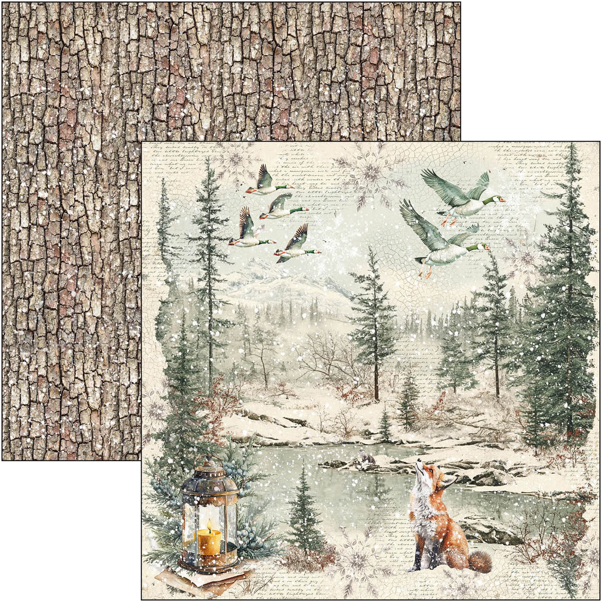 Ciao Bella - Forest Tales - Paper Pack  (8 ark)  12 x 12"