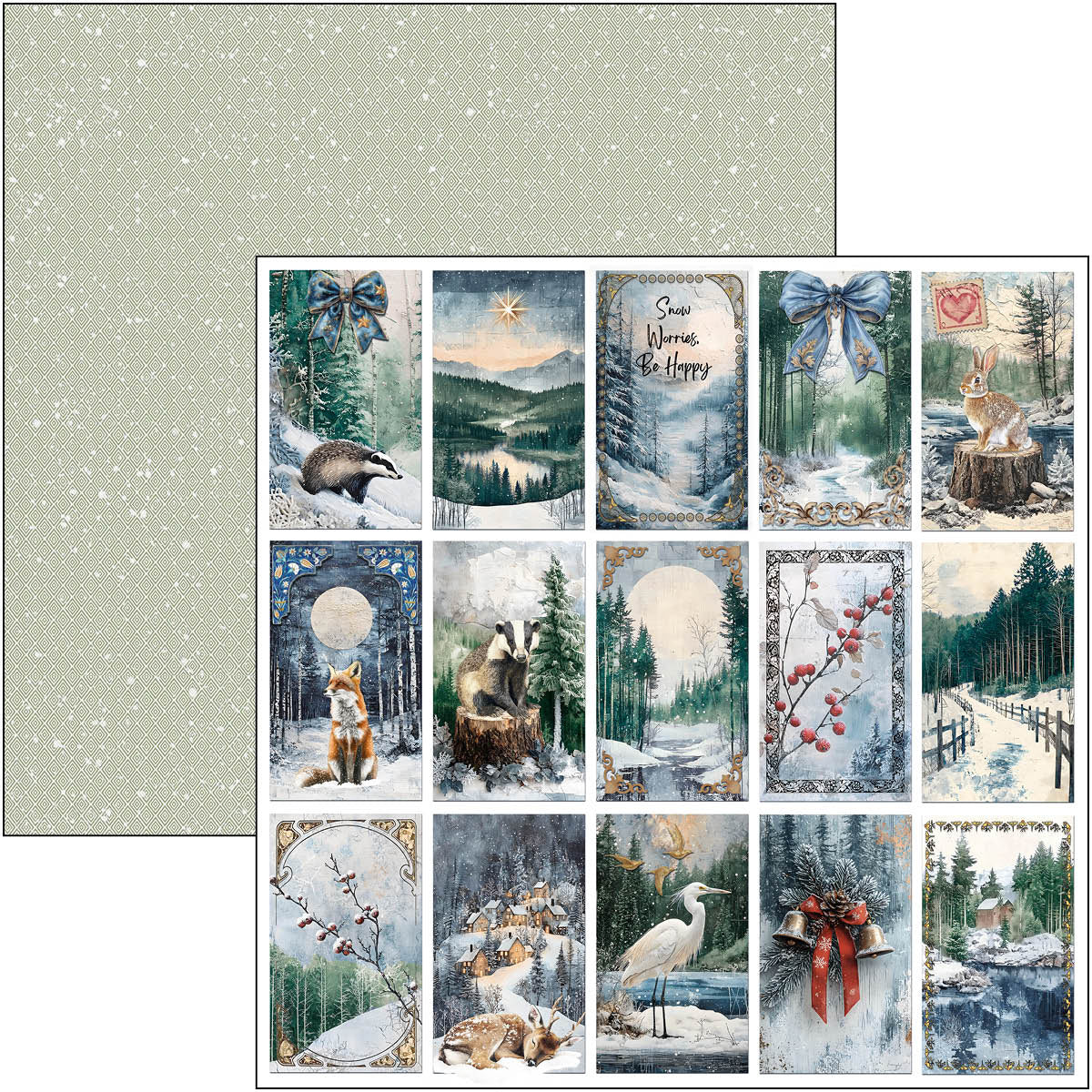 Ciao Bella - Forest Tales - Paper Pack  (8 ark)  12 x 12"