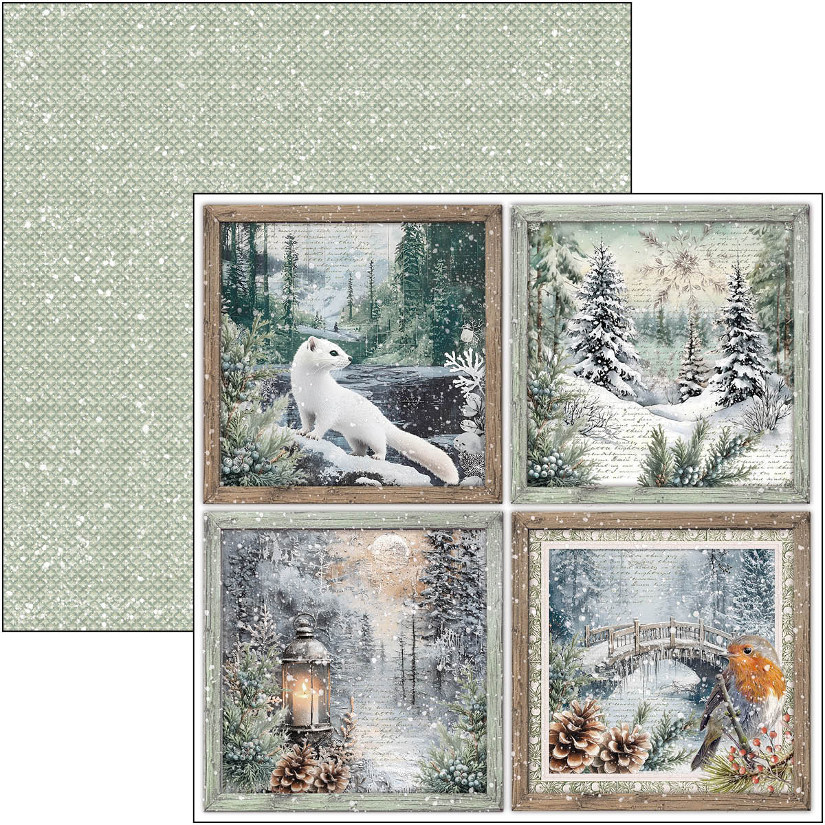 Ciao Bella - Forest Tales - Paper Pack  (8 ark)  12 x 12"