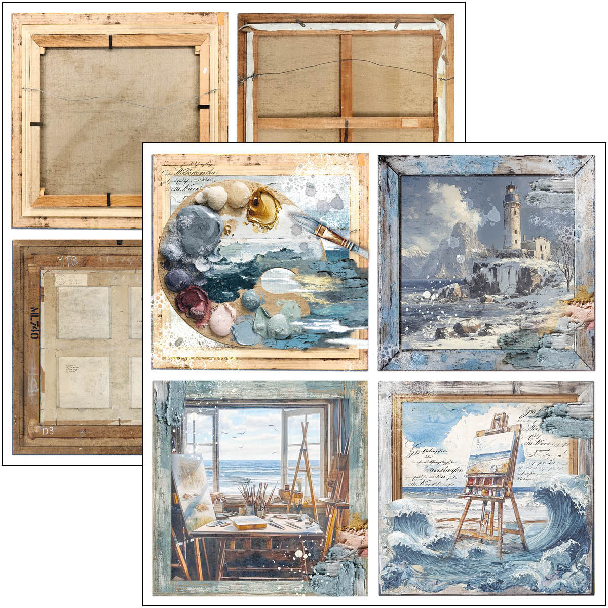 Ciao Bella - An Artist Journey - Paper Pack  (8 ark)  12 x 12"