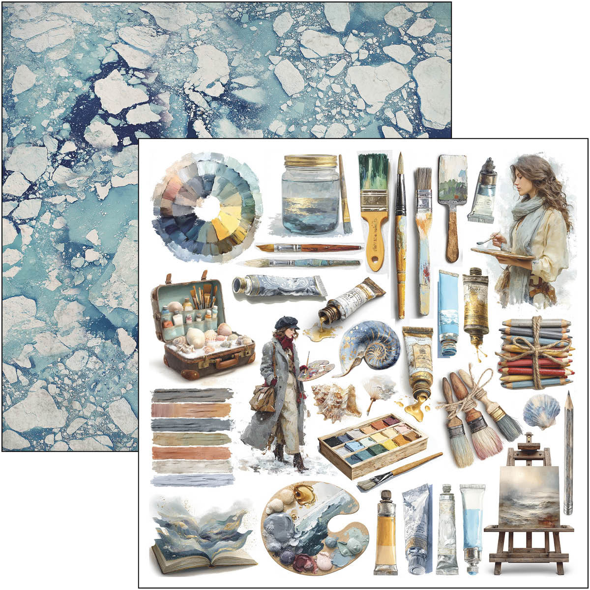 Ciao Bella - An Artist Journey - Paper Pack  (8 ark)  12 x 12"