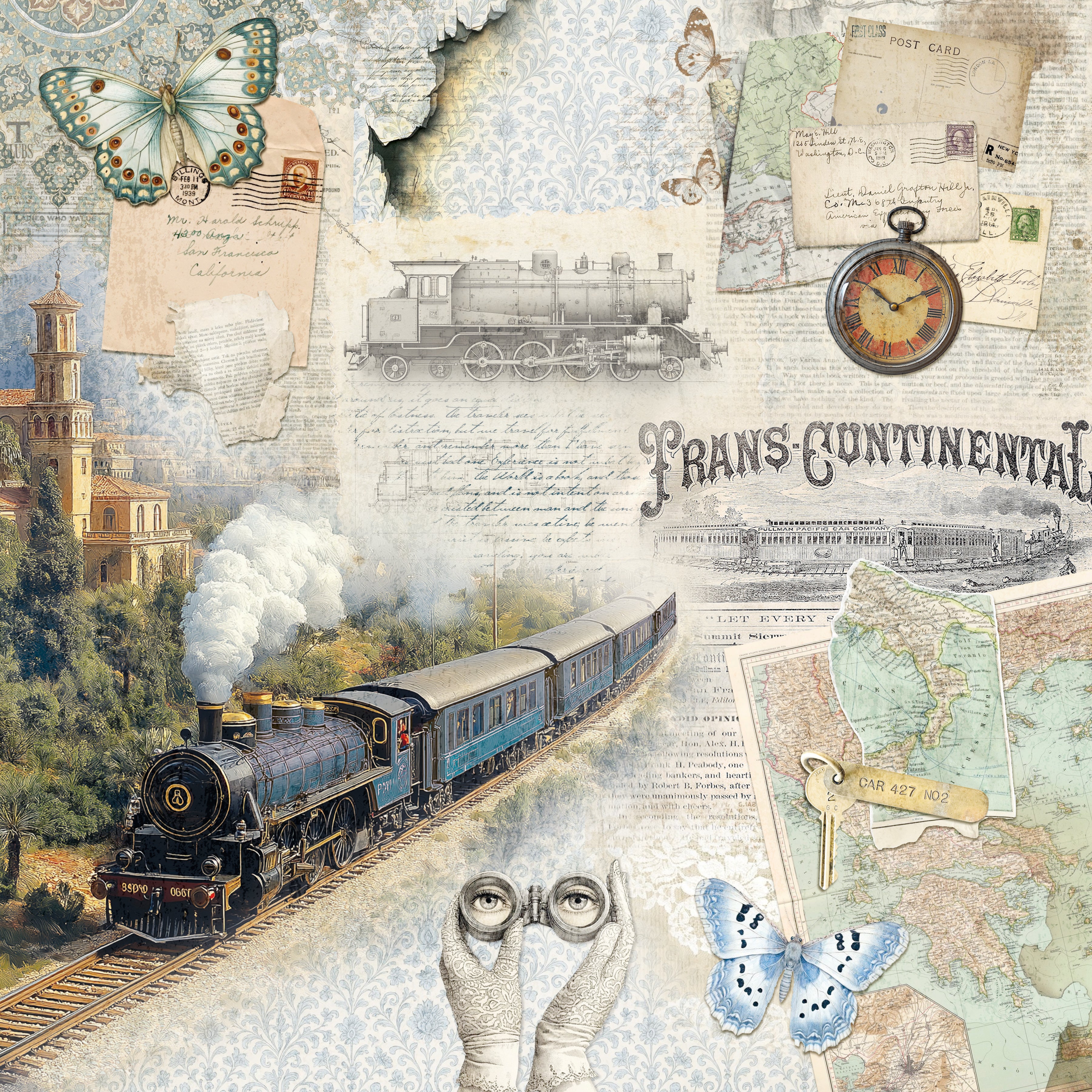 Ciao Bella - Eastern Journey - Paper Pack  (8 ark)  12 x 12"