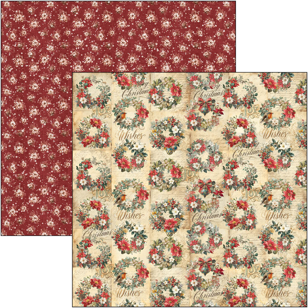 Ciao Bella - Merry & Bright - Paper Pack  (8 ark)  12 x 12"