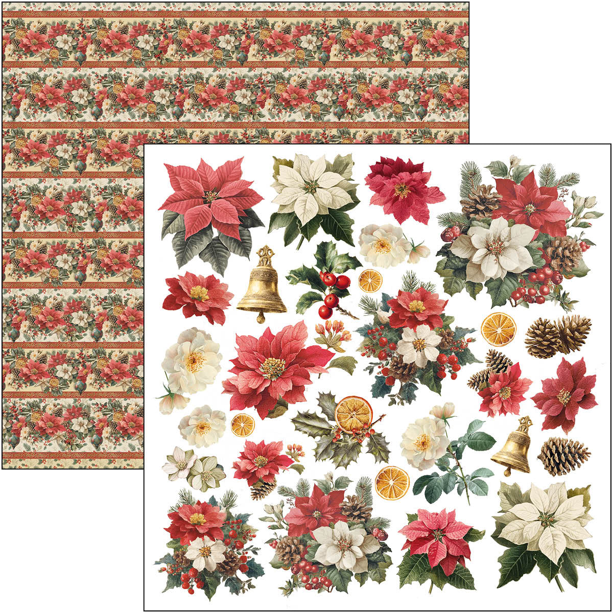 Ciao Bella - Merry & Bright - Paper Pack  (8 ark)  12 x 12"
