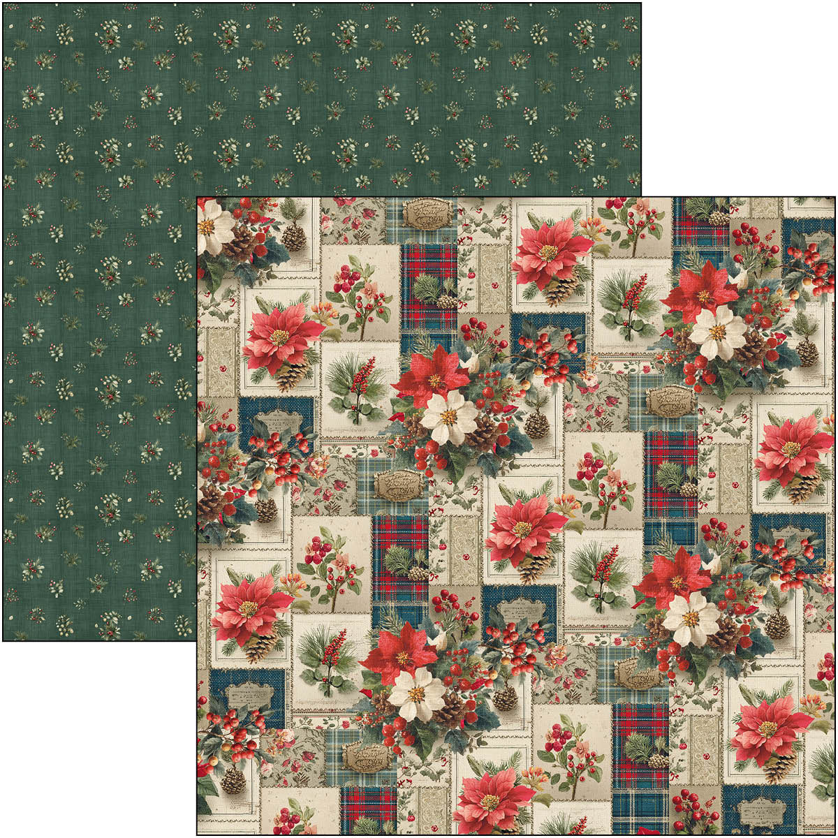 Ciao Bella - Merry & Bright - Paper Pack  (8 ark)  12 x 12"