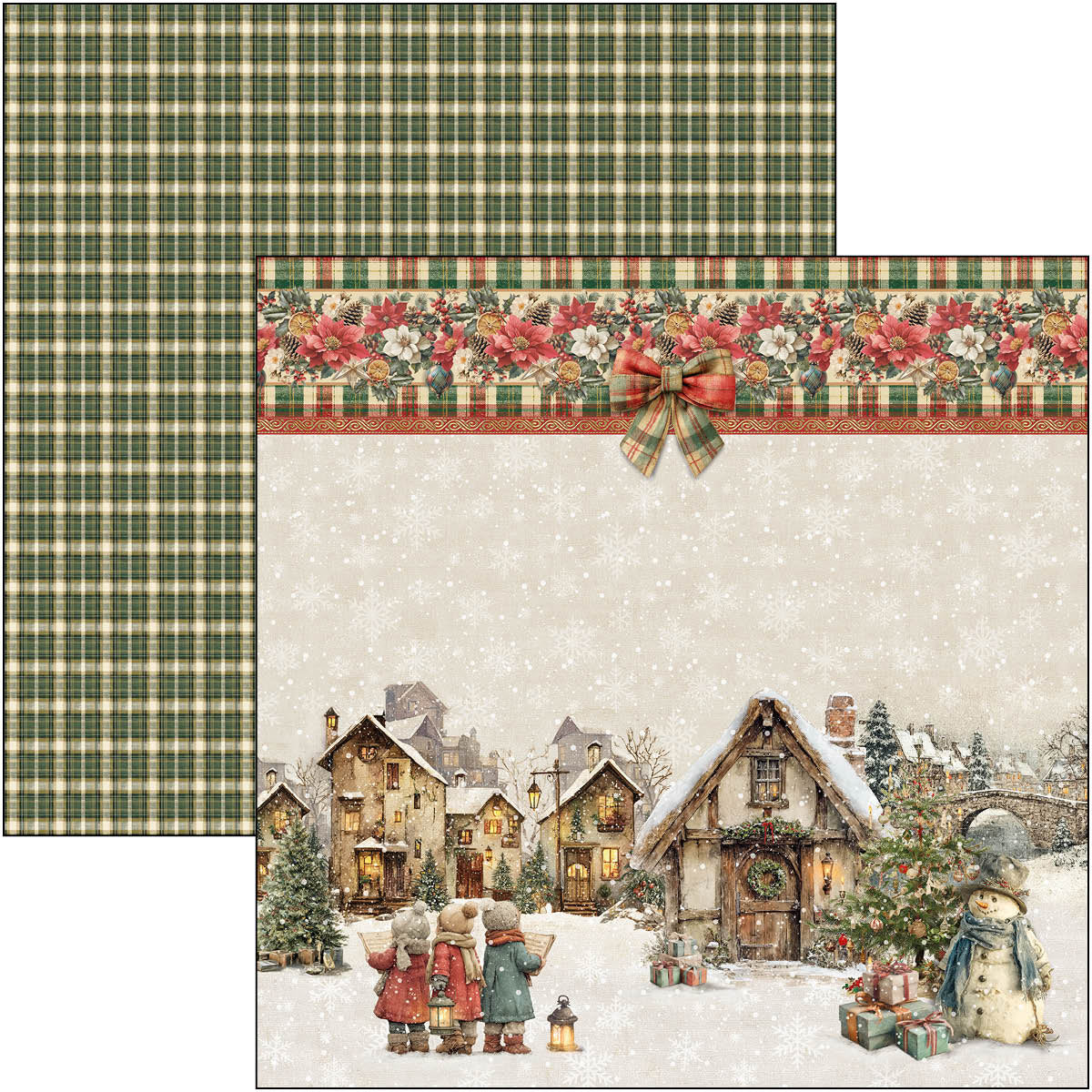 Ciao Bella - Merry & Bright - Paper Pack  (8 ark)  12 x 12"