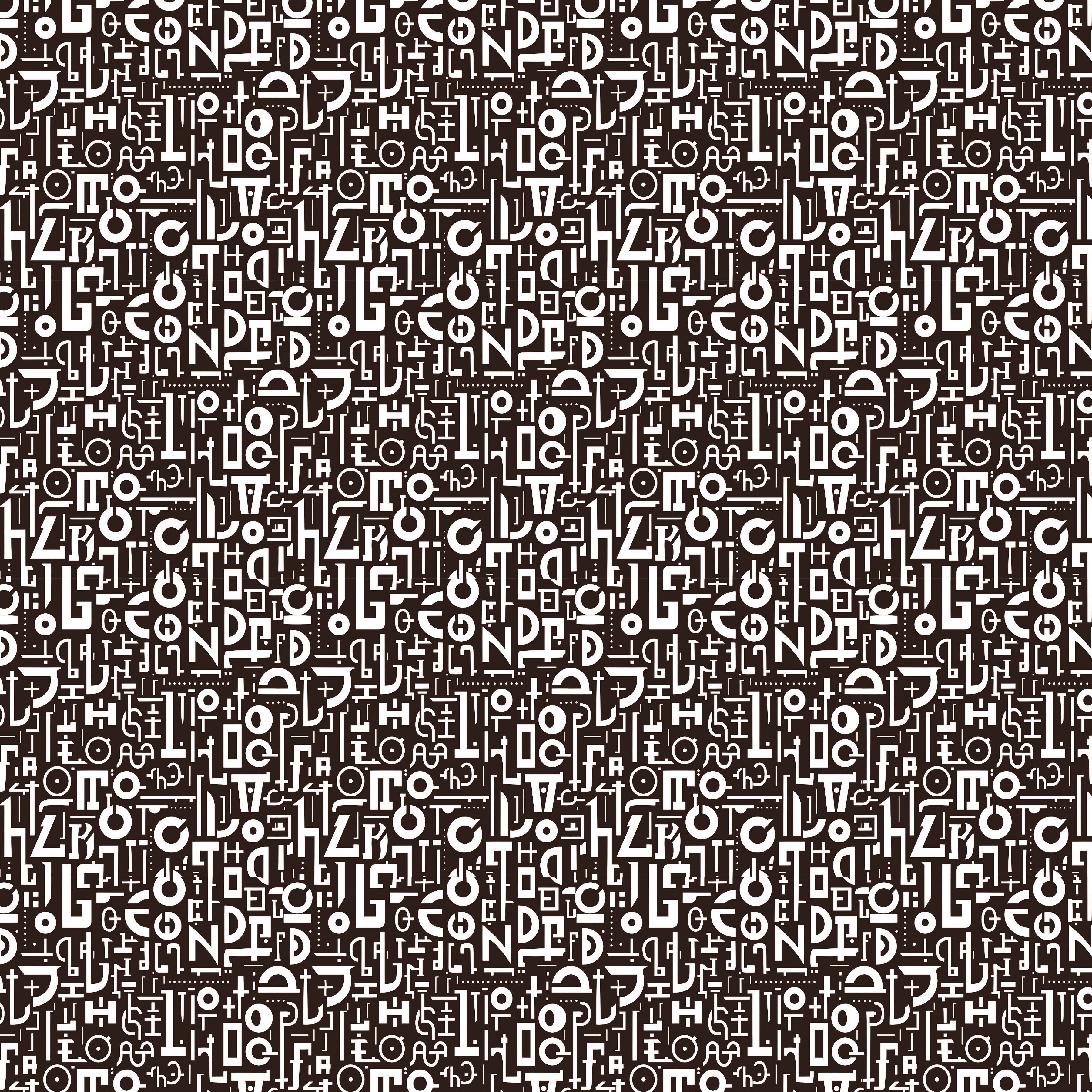 Ciao Bella - Typographic - Paper Pack  (8 ark)  12 x 12"