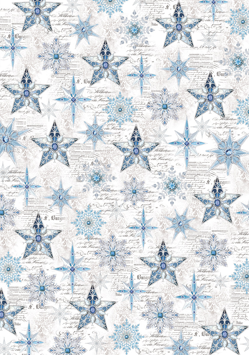 Ciao Bella - Elegance of Blue -  Vellum Patterns Pack - A4