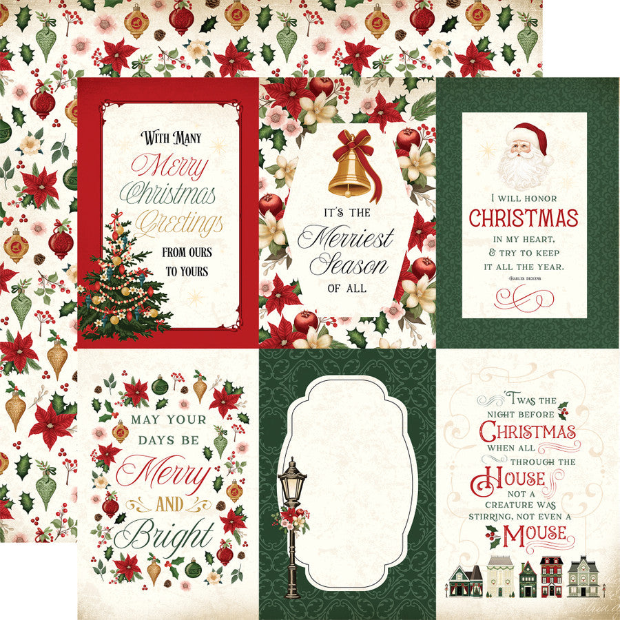 Carta Bella - A Vintage Christmas - Paper Pad - 6 x 6"