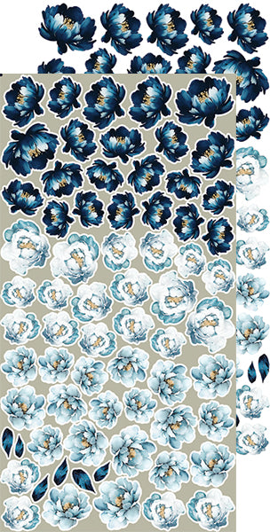 Craft O'Clock - Forever Blue - Extras Set - Flowers
