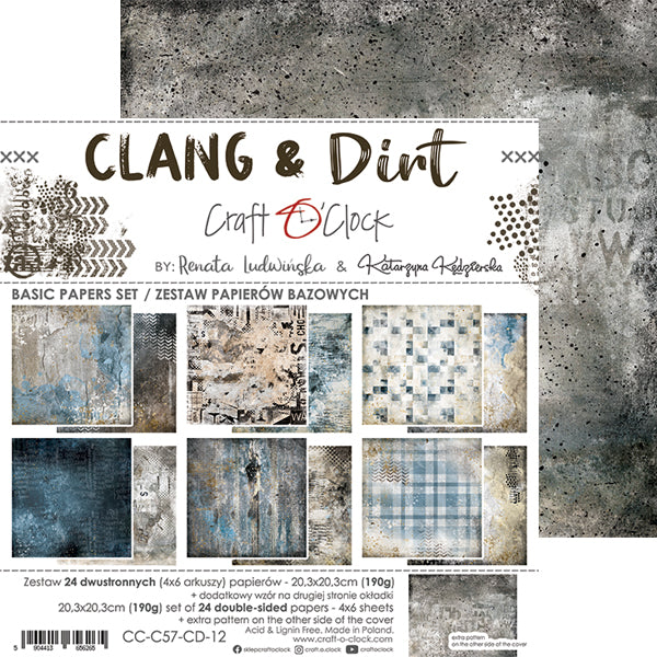 Craft O'Clock - Clang & Dirt - Basic Paper Pad - 8x8"