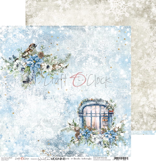 Craft O'Clock - Winter Morning - Paper Pack - 8x8"