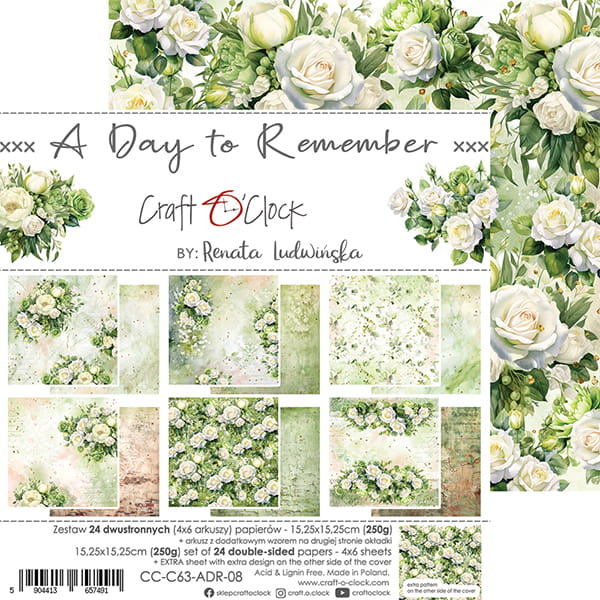 Craft O'Clock - A Day To Remember - Paper Pack -  6 x 6"