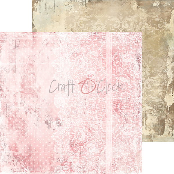 Craft O'Clock - Girl & Curl - MIX Paper Pad - 8x8"