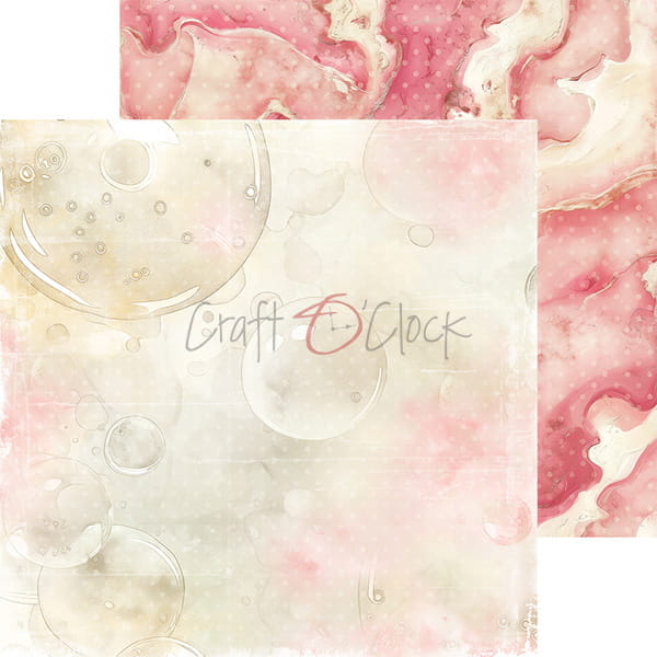 Craft O'Clock - Girl & Curl  - Basic Paper Pad - 8x8"