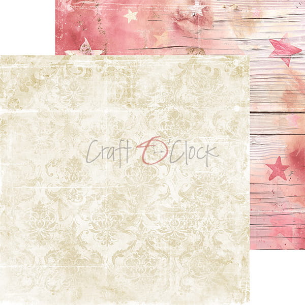 Craft O'Clock - Girl & Curl  - Basic Paper Pad - 8x8"