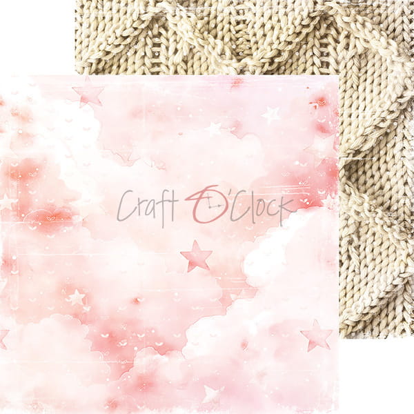 Craft O'Clock - Girl & Curl  - Basic Paper Pad - 8x8"