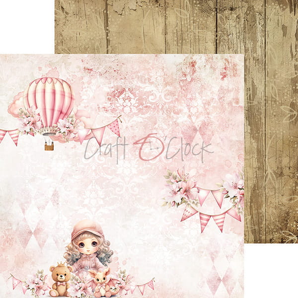 Craft O'Clock - Girl & Curl - Paper Pack -  12 x 12"