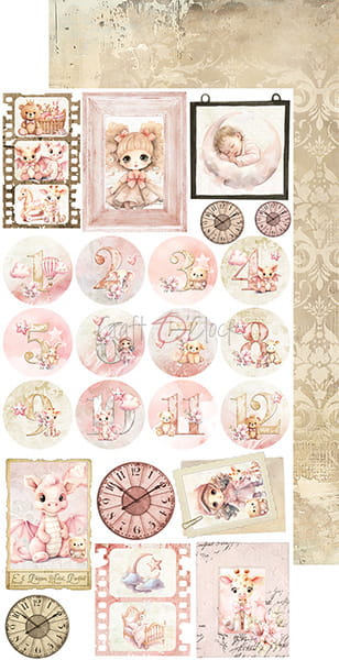 Craft O'Clock - Girl & Curl - Extras Set - Flowers