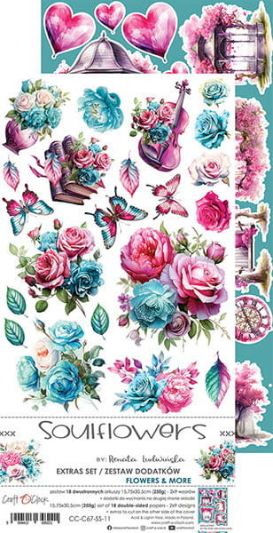 Craft O'Clock - Soulflowers - Extras Set - Flowers