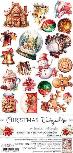 Craft O'Clock - Christmas Everywhere - Extras Set - MIX