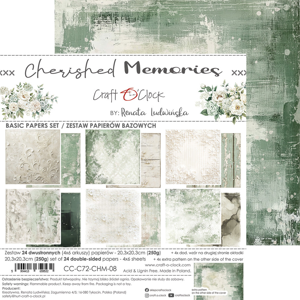 Craft O'Clock - Cherished memories - Extras Set - MIX - 8x8"