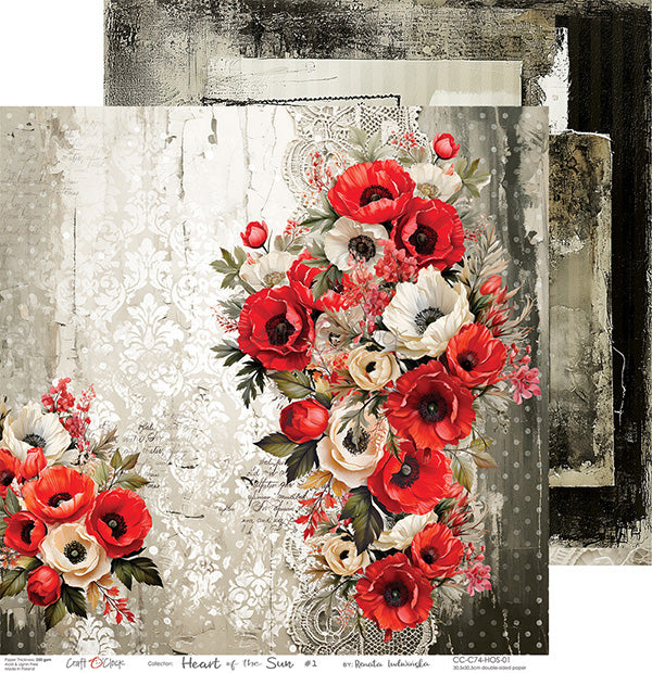 Craft O'Clock - Heart of the sun - Paper Pack -  12 x 12"