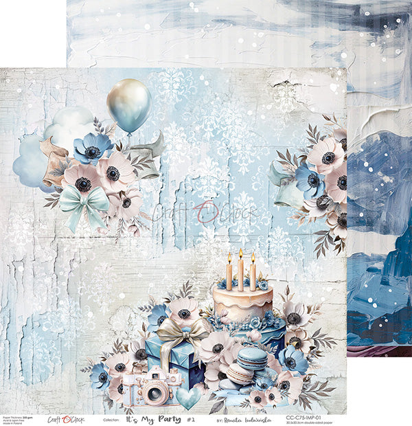 Craft O'Clock - It's my party - Paper Pack -  12 x 12"