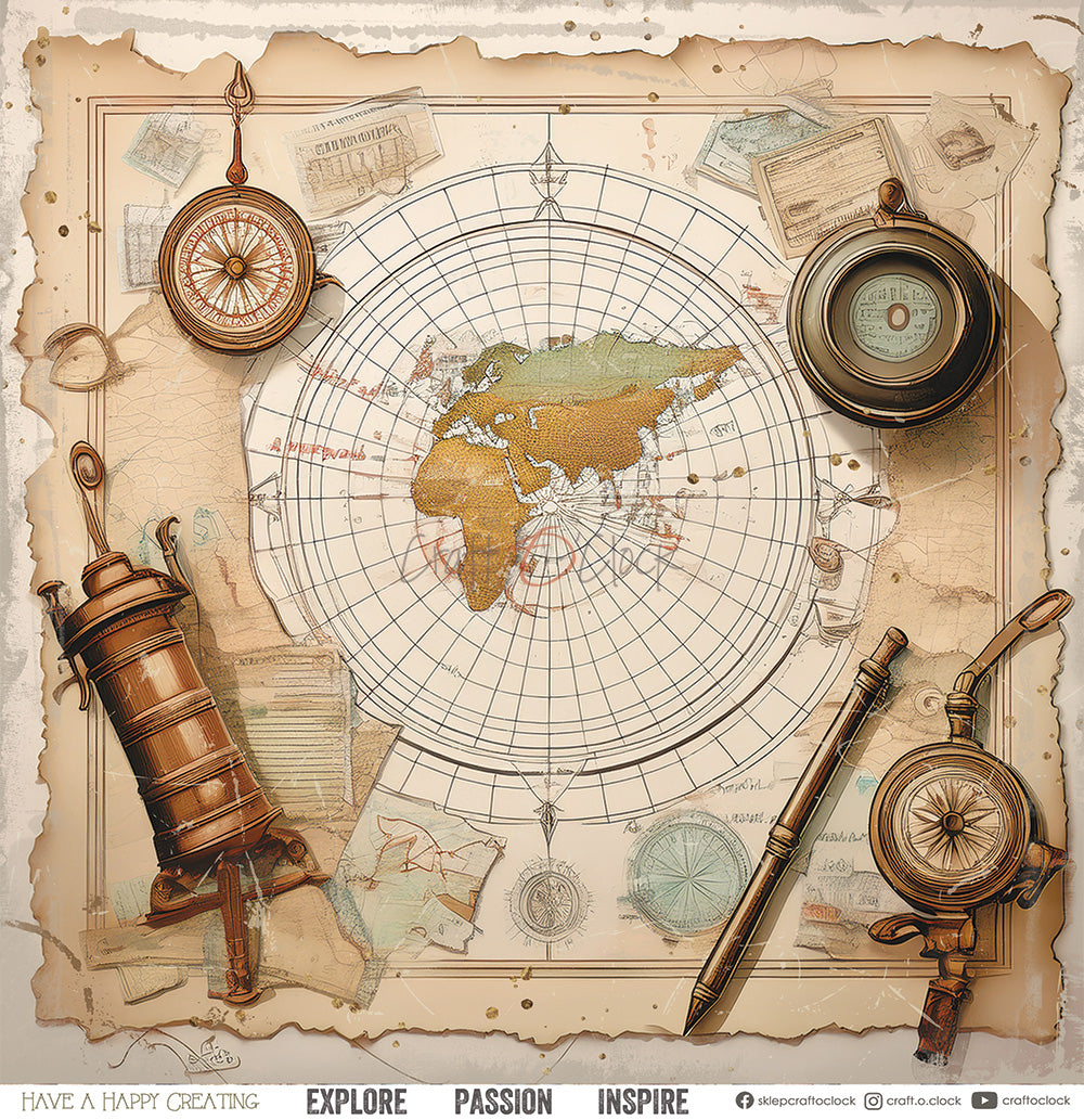 Craft O'Clock - Summer Adventures - Paper Pack -  12 x 12"