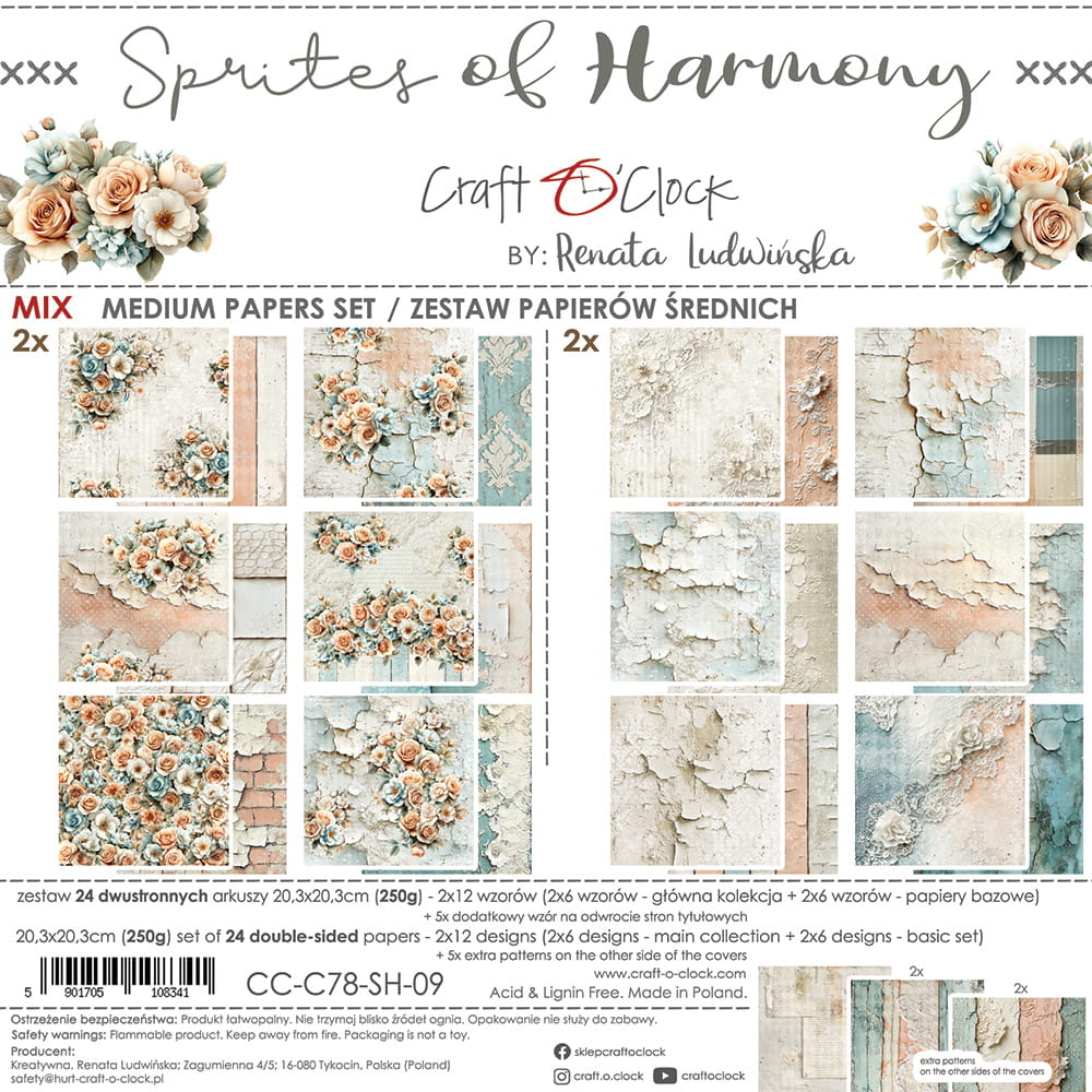 Craft O'Clock - Sprites of Harmony - Extras Set - MIX - 8x8"