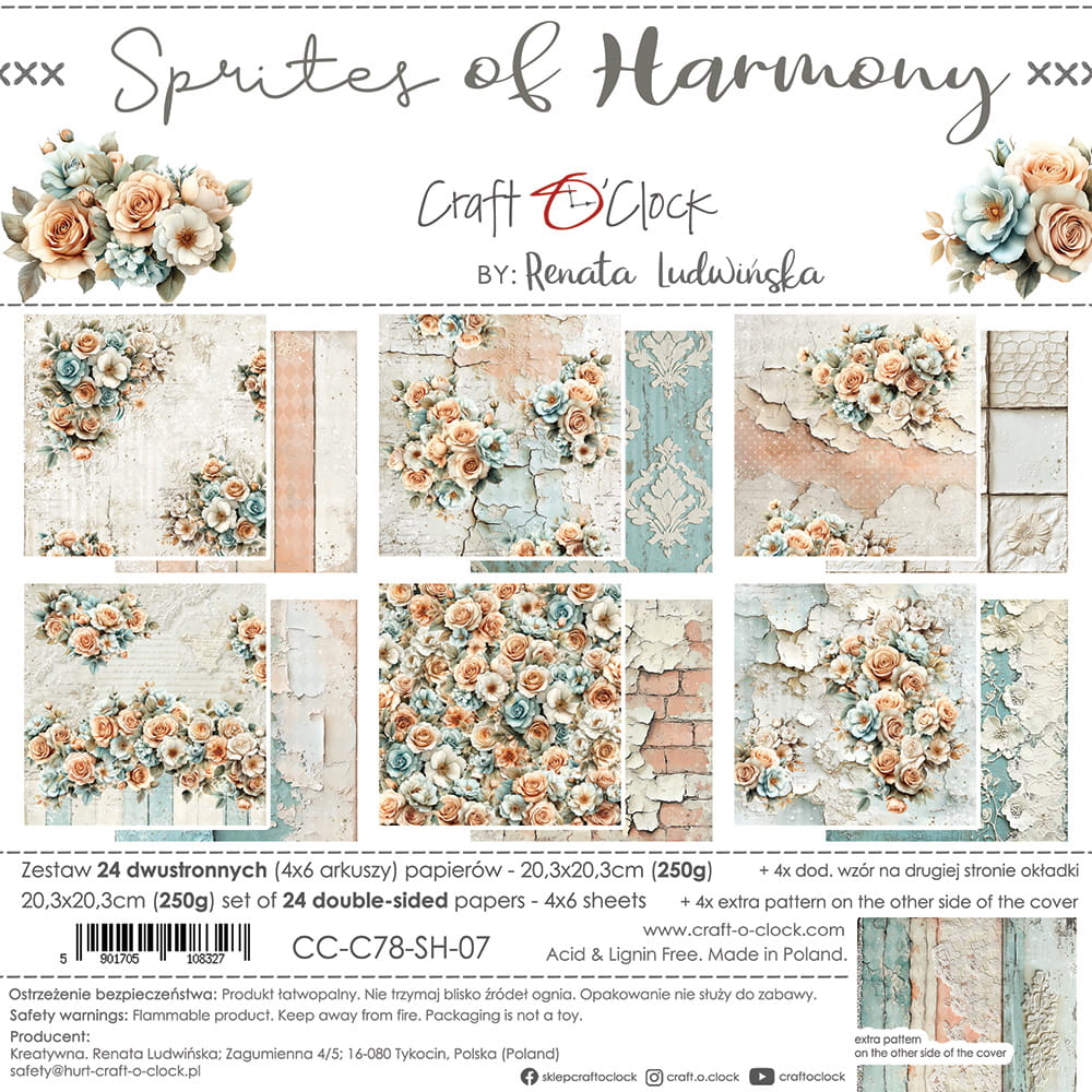 Craft O'Clock - Sprites of Harmony - Paper Pad - 8x8"
