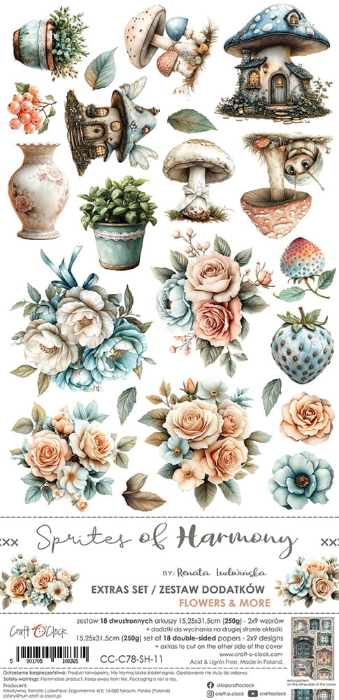 Craft O'Clock - Sprites of Harmony - Extras Set - FLOWERS