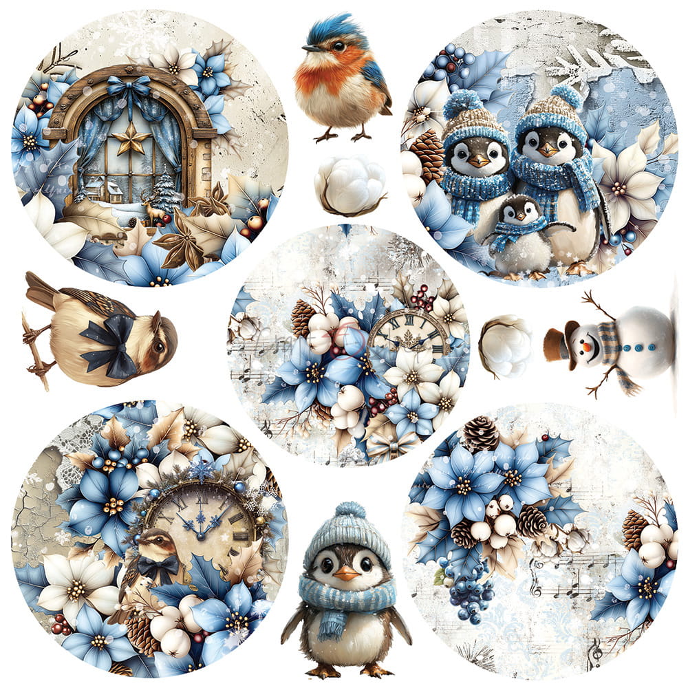 Craft O'Clock - Jolly Season - Paper Pad - 8x8"