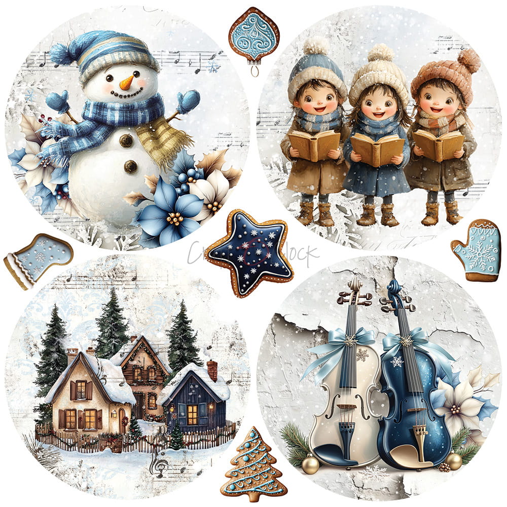Craft O'Clock - Jolly Season - Paper Pad - 6x6"