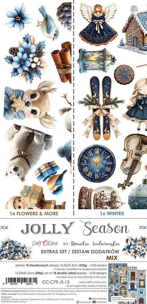 Craft O'Clock - Jolly Season - Extras Set - Mix