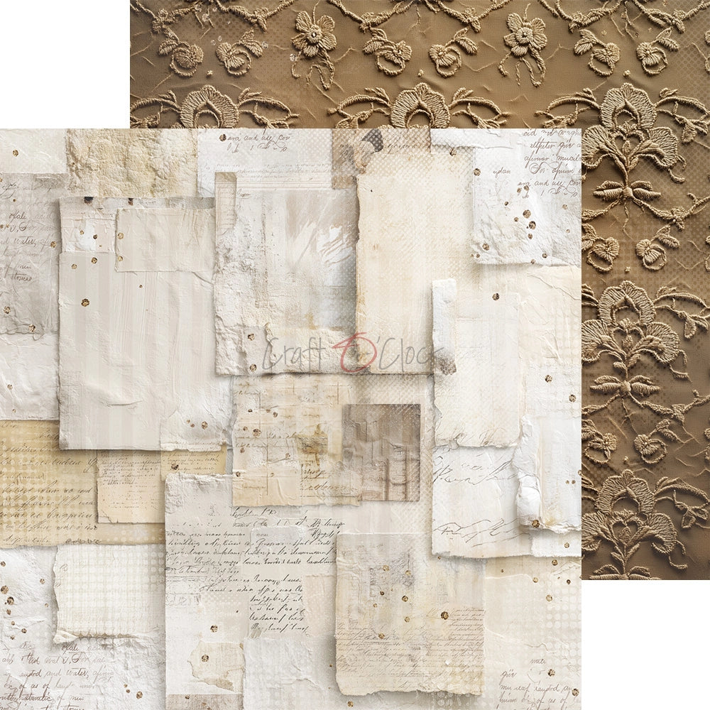 Craft O'Clock - Plum & Caramel - Extras Set - MIX - 8x8"