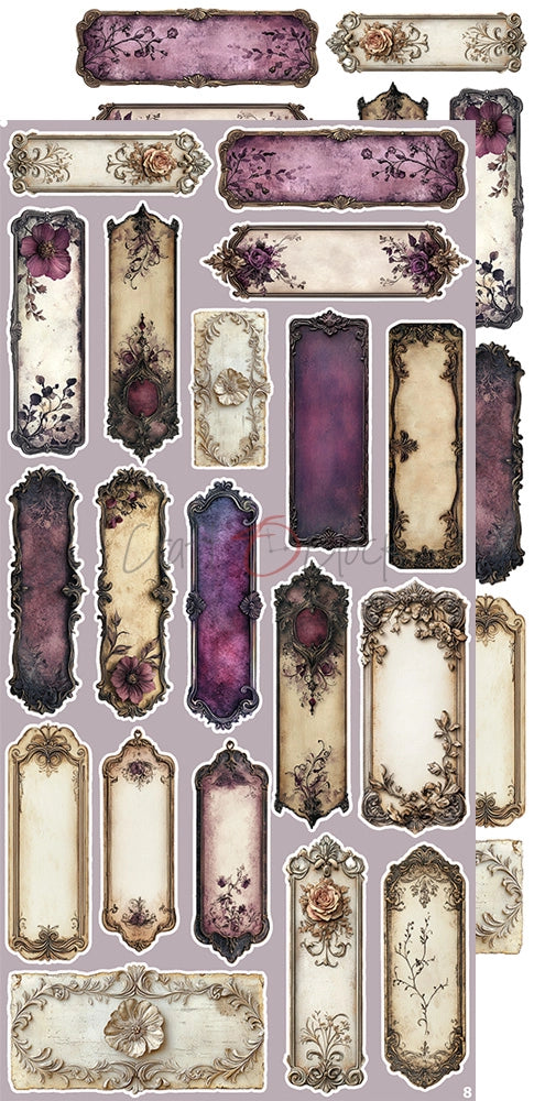 Craft O'Clock - Plum & Caramel - Extras Set - Mix