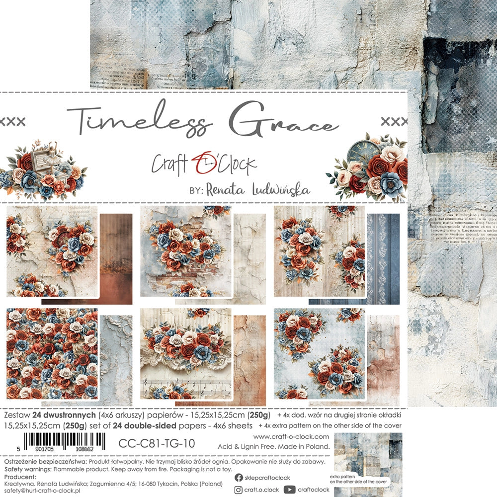 Craft O'Clock - Timeless Grace - Paper Pad - 6x6"