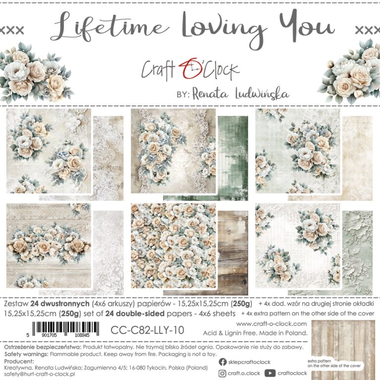 Craft O'Clock - Lifetime Loving You - Paper Pad - 6x6"