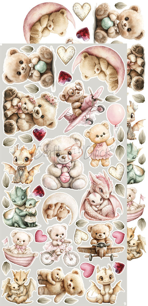 Craft O'Clock - Baby Girl Universe - Extras Set - Flowers & More