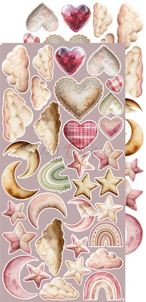 Craft O'Clock - Baby Girl Universe - Extras Set - Baby Girl